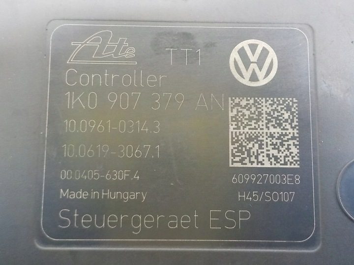 VW AUDI SKODA НАСОС ABS 1K0614517BJ F5 1K0907379AN, фото 9