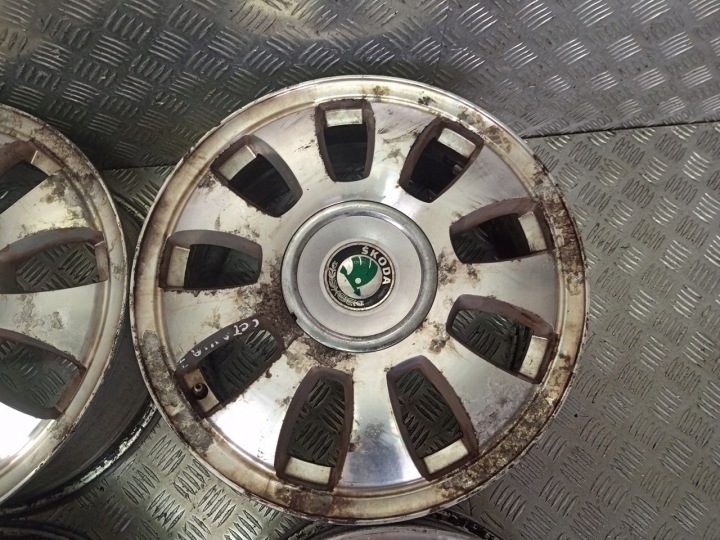 4× Литой диск Skoda OE 6.5" x 16" 5x100, фото 2