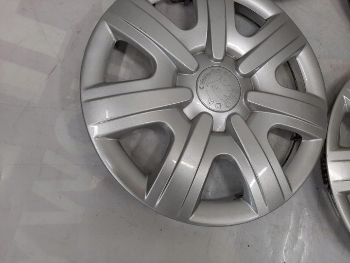 4× Колпак Skoda OE Оригинальный 14" серебристый, фото 4