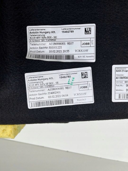MERCEDES W118 CLA УНИВЕРСАЛ ОБШИВКА БАГАЖНИКА ПРАВАЯ ЗАДНЯЯ A1186906001, фото 5