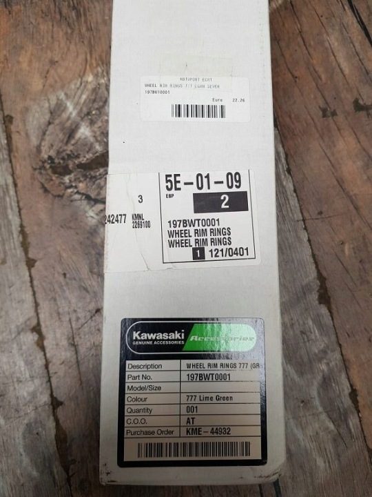 Наклейки на obręcz колеса Kawasaki ZX10R Ninja 197BWT0001, фото 5