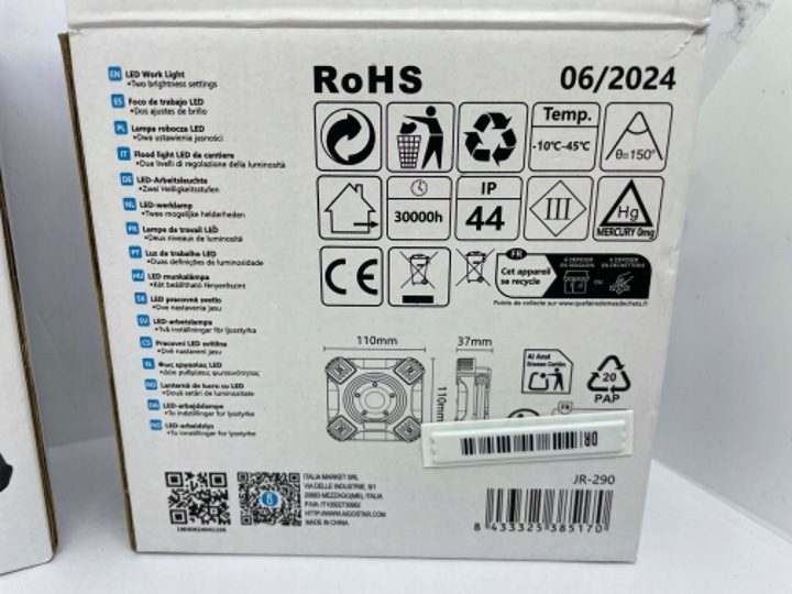 Фара рабочего света LED 3 x батареи AA 5W 400lm Zimna 6500K IP44, фото 6