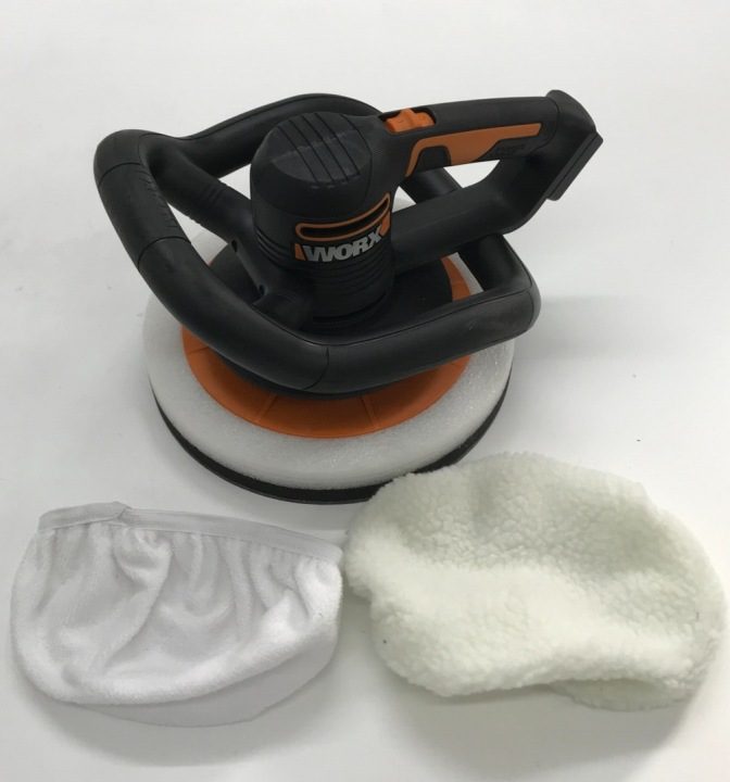 Полировальная машинка автомобильная аккумуляторная Worx WX856 20V - SOLO + 2 pady, фото 3