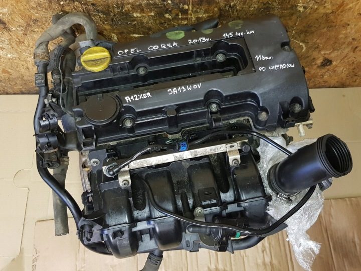 OPEL CORSA D 1.2 16V 2013 A12XER ДВИГАТЕЛЬ В СБОРЕ КОМПЛ. 145 тыс. км, фото 1