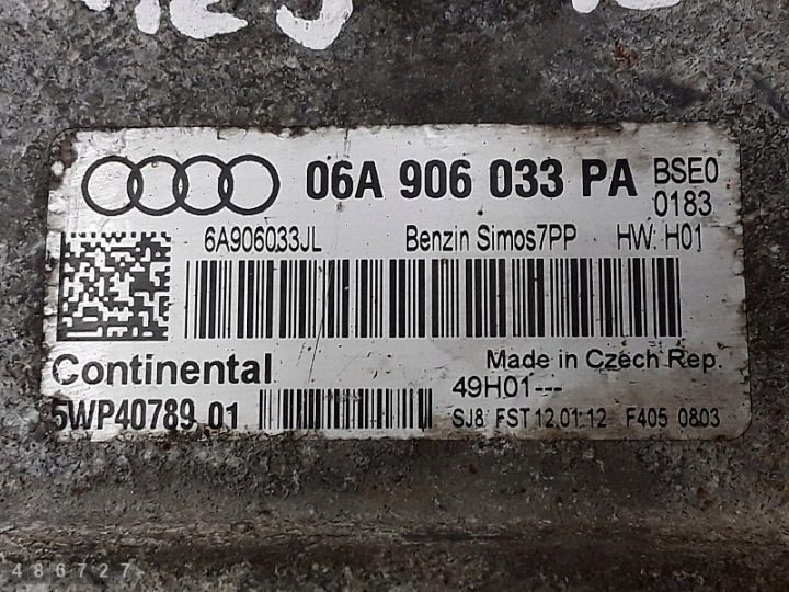 2012 Audi A3 ЭБУ 1600petrol 06a906033pa, фото 2