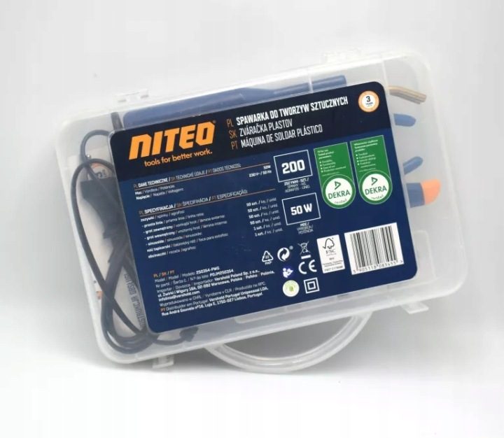 Niteo Сварочный аппарат для tworzyw sztucznych 50W 200 штук zszywek, фото 1