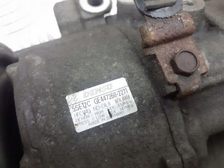 КОМПРЕССОР КОНДИЦИОНЕРА TOYOTA AVENSIS T25 1.8 VVT-I GE447260-2271, фото 4