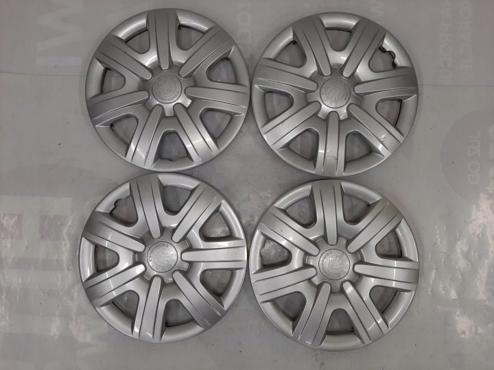 4× Колпак Skoda OE Оригинальный 14" серебристый, фото 2