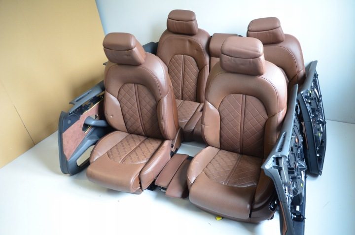AUDI A8 4H D4 КОМПЛЕКТ СИДЕНИЙ КОЖА КОРИЧНЕВАЯ ELEKRTYKA, фото 2