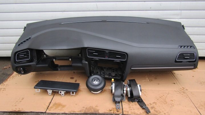VW GOLF 7 VII РЕСТАЙЛИНГ ПАНЕЛЬ ТОРПЕДО КОНСОЛЬ В СБОРЕ ОРИГИНАЛ, фото 1