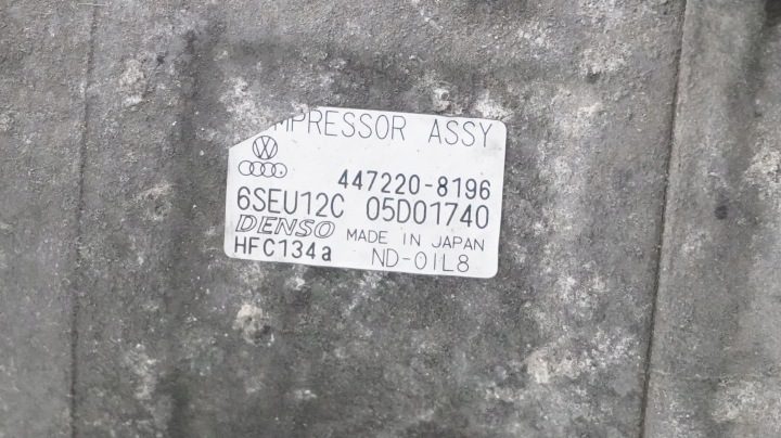 AUDI A2 8Z КОМПРЕССОР КОНДИЦИОНЕРА 447220-8196, фото 7