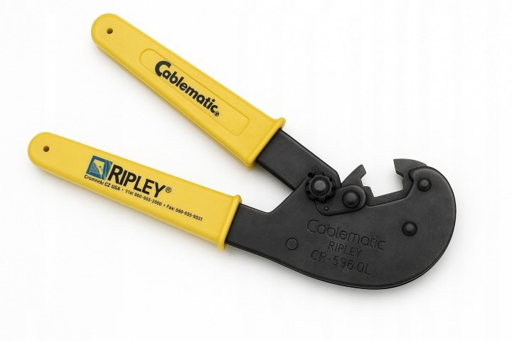 Обжимные клещи Cablematic Ripley CR-596QL для проводов koncentrycznych hardline, фото 1