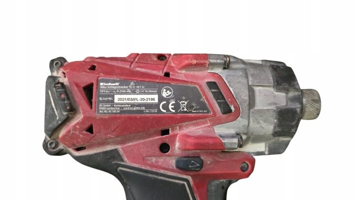 Einhell TE-CI 18/1 Li Solo 18V zakrętarka ударный, фото 3
