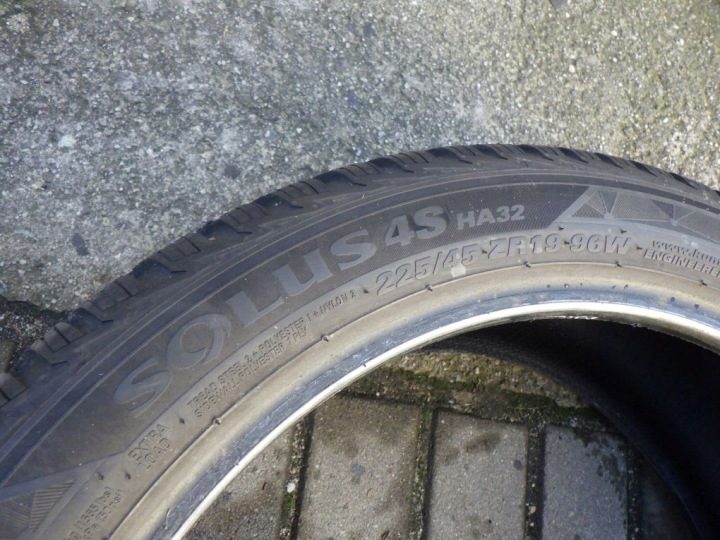 Шина всесезонная Kumho Solus 4S HA32 225/45R19 96 Вт сцепление на снегу (3PMSF), усилитель (XL), фото 6