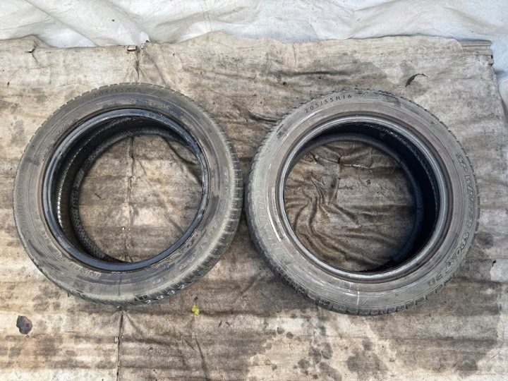 2× Шина зимняя Dunlop SP Winter Sport 3D 205/55R16 91 H сцепление на снегу (3PMSF), защита диска MO - Mercedes-Benz, фото 7