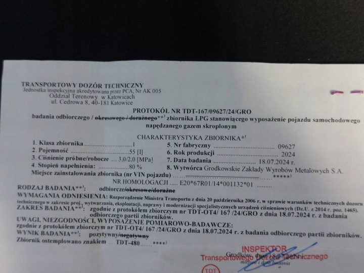 Баллон газовый гбо 55L 2034 г. W колесо документы + клапан ID: 239948, фото 3