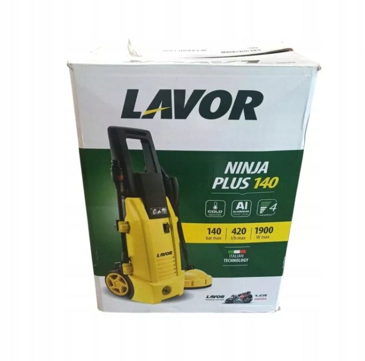 Мойка высокого давления Lavor Ninja Plus 140 1900W насос алюминиевый + przystawka T-Racer, фото 1