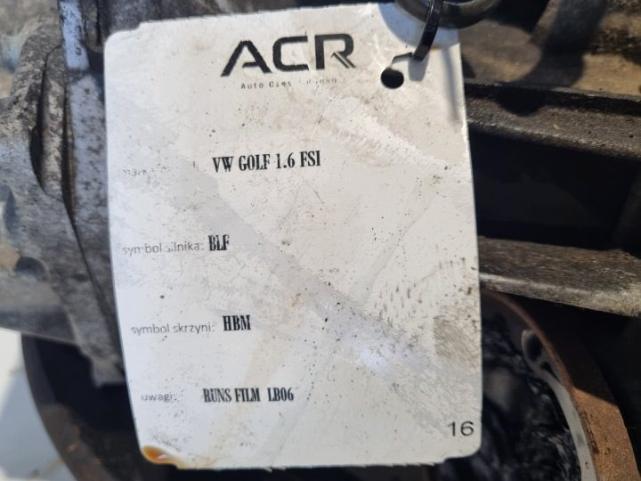 КОРОБКА ПЕРЕДАЧ VW Golf V Audi A3 II 8P 1.6 FSI механическая МЕХАНИКА HBM, фото 8