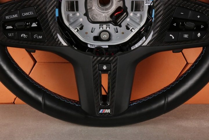 BMW M2 G87 M3 G80 G81 M4 G82 G83 РУЛЬ M-POWER С ПОДОГРЕВОМ ЛЕПЕСТКА АССИСТЕНТ, фото 4