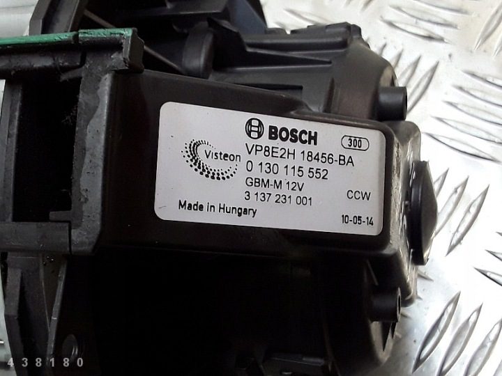 2010 Ford Fiesta Вентилятор моторчика вентилятора печки vp8e2h18456ba 0130, фото 5