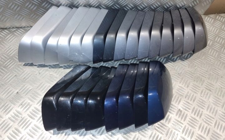 BMW E60 E61 E63 E64 КРЫШКА НАКЛАДКА ЗЕРКАЛА ПРАВАЯ СЕРЕБРИСТАЯ 03-09R, фото 15