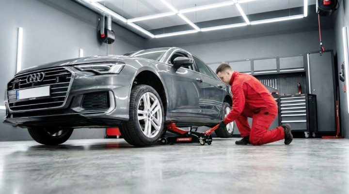 Автомобильный домкрат гидравлический лягушка низкопрофильная WERKBERG 2,5T 380 мм, фото 5