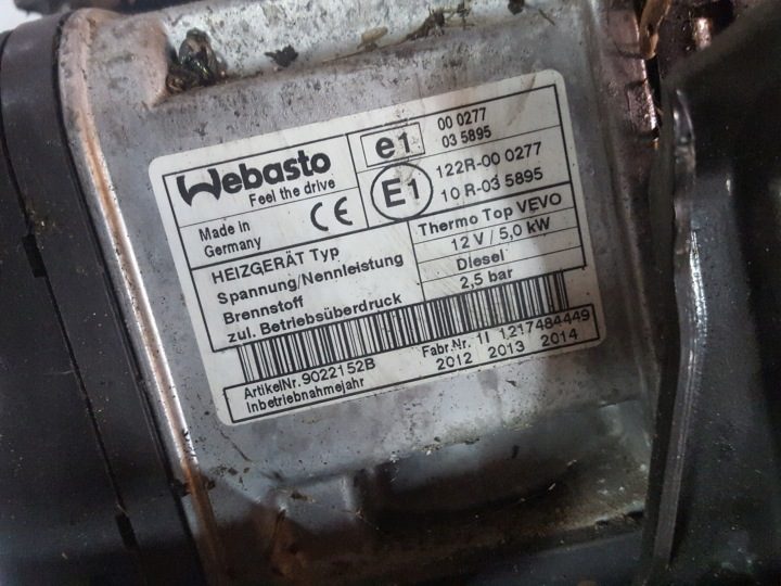 VW TOURAN 2 II 10-15r WEBASTO АВТОНОМНЫЙ ОТОПИТЕЛЬ 1K0815065AS, фото 5