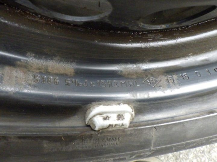 4× Штампованный диск Renault OE 5.5" x 15" 4x100 ET 36, фото 10