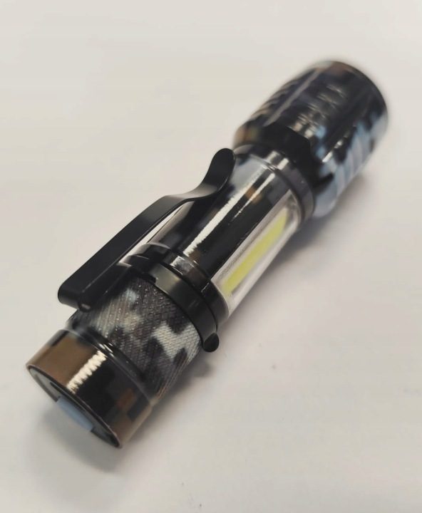 Фонарик ручной COB LED XP-E Mini велосипедный зум, фото 4