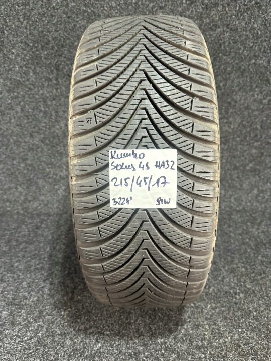 Шина всесезонная Kumho Solus 4S HA32 215/45R17 91 Вт сцепление на снегу, фото 1