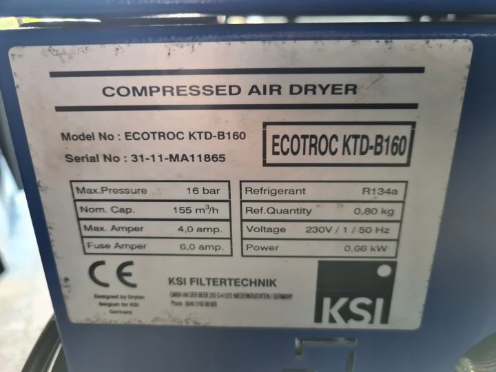 Осушитель рефрижераторный ECOTROC 2,6m3/min, фото 3