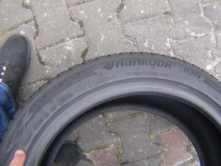Шина всесезонная Hankook Ion Flexclimate 245/45R19 102 Y сцепление на снегу (3PMSF), защита диска, усилитель (XL), фото 3