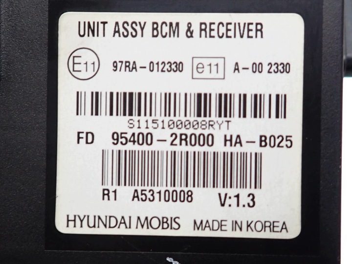 Блок управления BCM 95400-2R000 Hyundai I30 12 г., фото 3