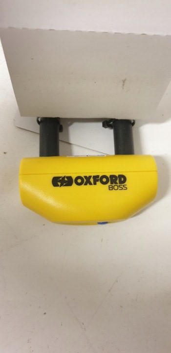 Блокиратор диска тормозного Oxford Boss 16 мм желтый OF46, фото 4