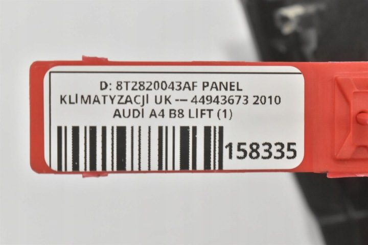 Панель переключатель кондиционера 8T2820043AF Audi A4 B8 S4 8K A5 8F Q5 8R UK, фото 7