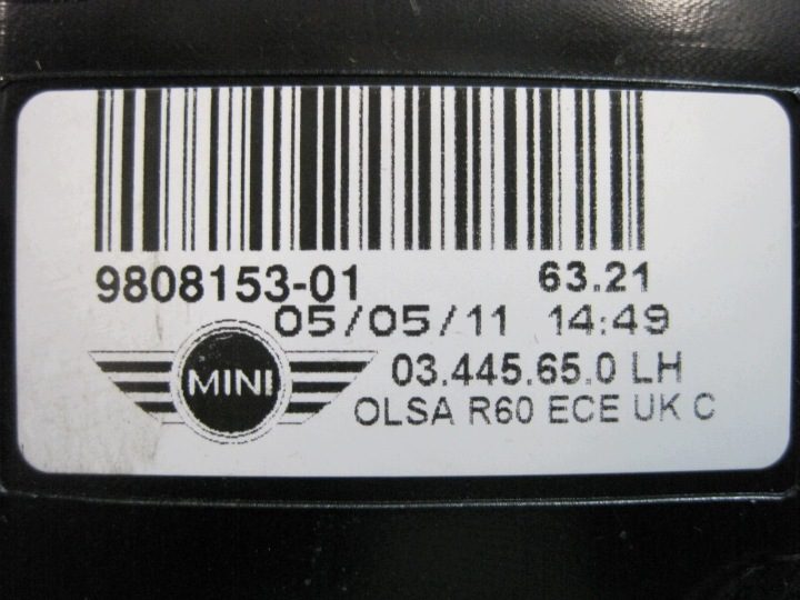 Фонарь задний левый Mini Countryman R60 9808153 UK, фото 9