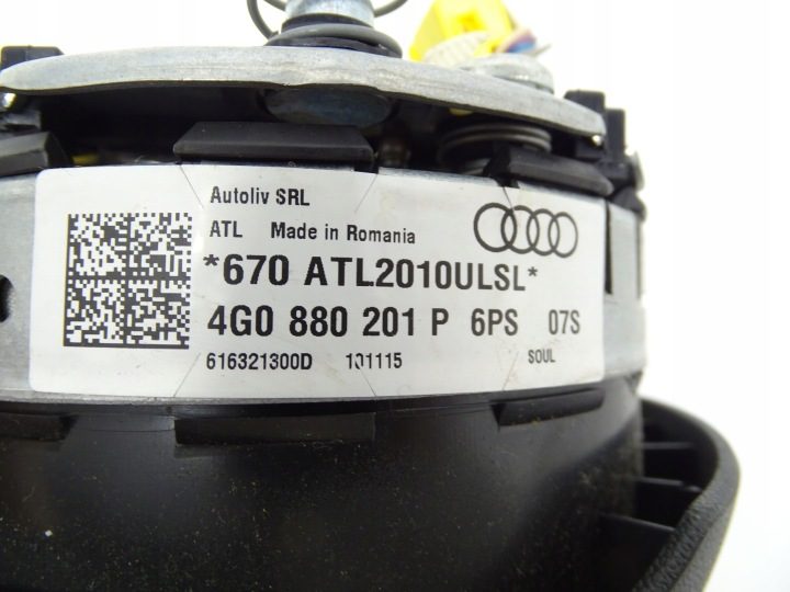 ПОДУШКА БЕЗОПАСНОСТИ AIRBAG РУЛЯ AUDI A6 C7 РЕСТАЙЛИНГ 4G0880201P, фото 8