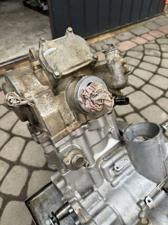 Двигатель вал ГБЦ коробка цилиндр Yamaha YFM 700 Grizzly 2007 год, фото 6
