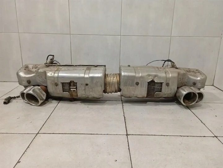 Глушитель выпускной турбо Porsche 911 996 99611102775 X54, фото 4