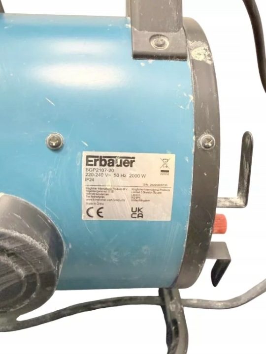 Отопитель электрический Erbauer BGP2107-20 2000 вт, фото 3