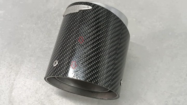 Насадка глушителя Mini Cooper JCW КАРБОН MINI F54 F55 F56 F57 F60, фото 4