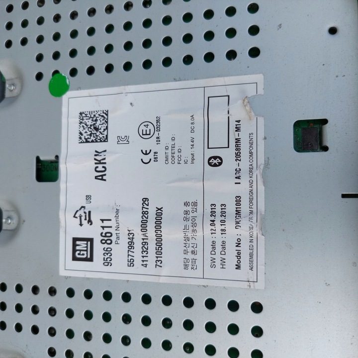 Автомагнитола Chevrolet 95368611, фото 4