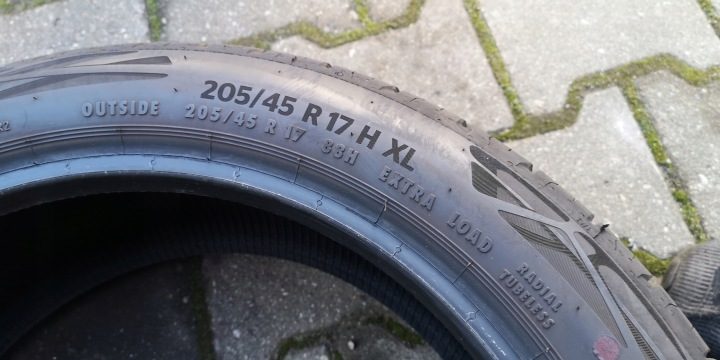 2× Шина летняя Continental ContiEcoContact 6 205/45R17 88 H усилитель (XL), фото 15