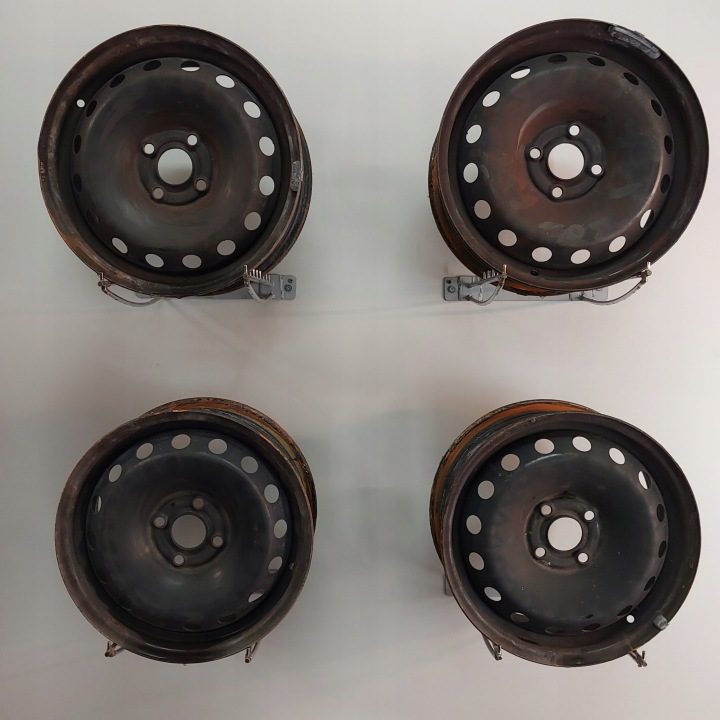 4× Штампованный диск Fiat OE Grande Punto 6.0" x 15" 4x100 ET 43, фото 1