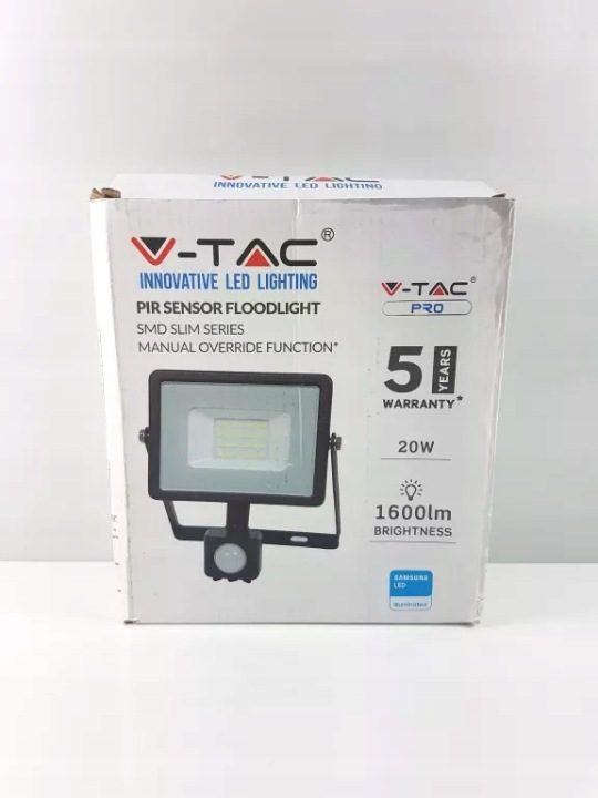 Проектор LED V-TAC 30W SAMSUNG ЧИП Датчик Движения Funkcja Cut-OFF Черный V, фото 5