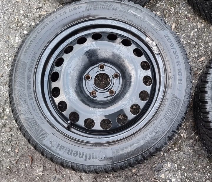 Колеса диски зимние шины Opel Astra IV J 205/55R16 Continental Winte Contact, фото 2