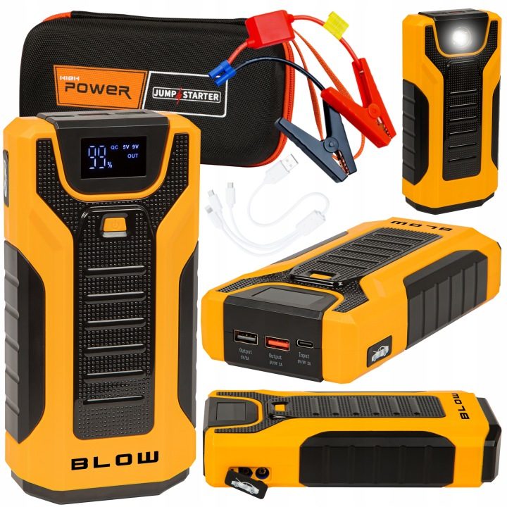 Устройство пусковое Blow 30000 мАч 12 В 600 А Power bank, фото 1