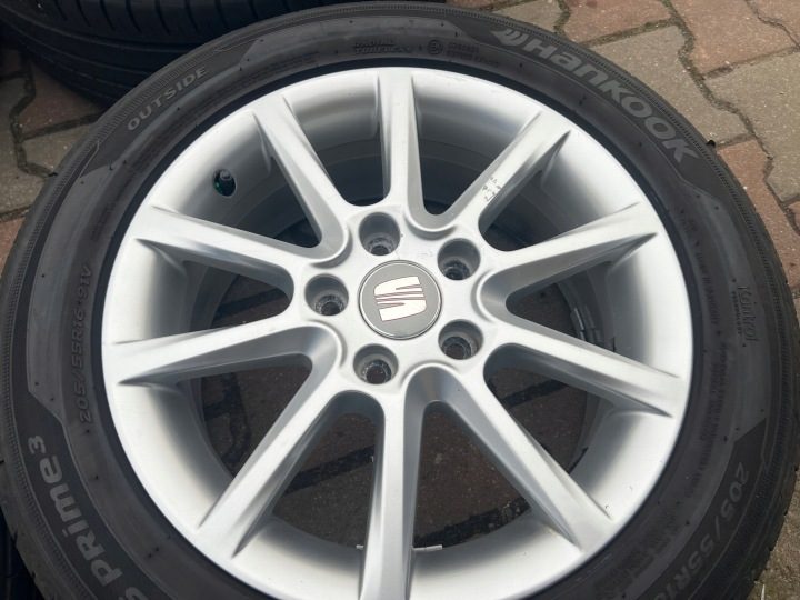 Колеса диски алюминиевые Seat Leon 16'' 5X112 шины лето Hankook 205/55R16 205/55/16, фото 3
