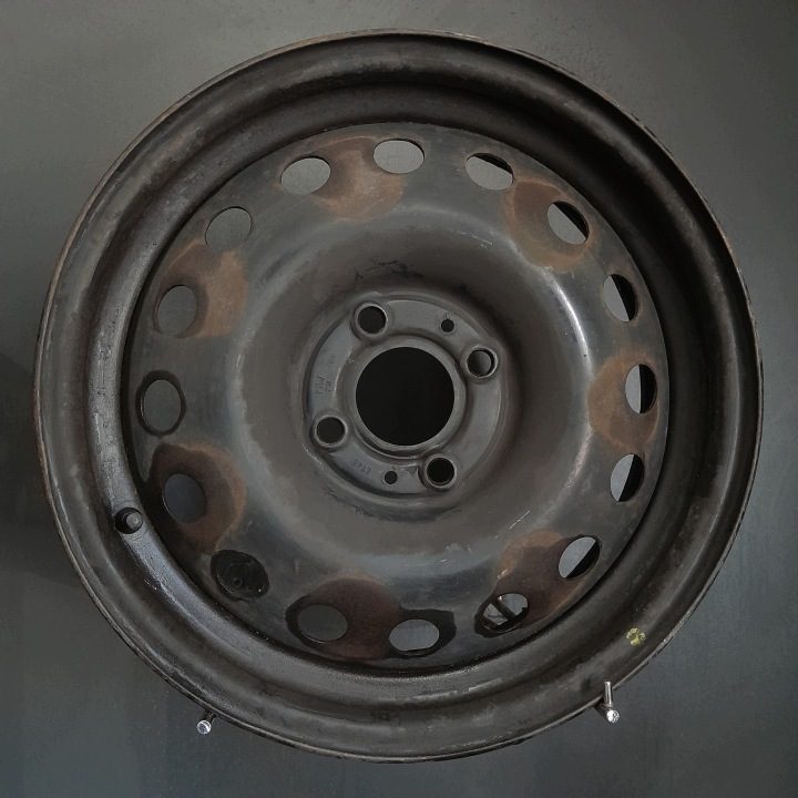 4× Штампованный диск Nissan OE Renault Modus, Nissan Note 5.5" x 15" 4x100 ET 45, фото 2