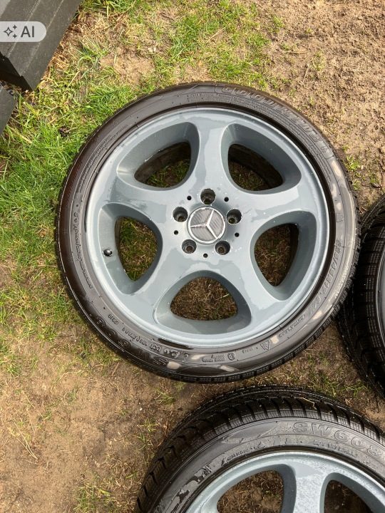 Комплект колес алюминиевый зима Mercedes W203 225/45/17R, фото 5